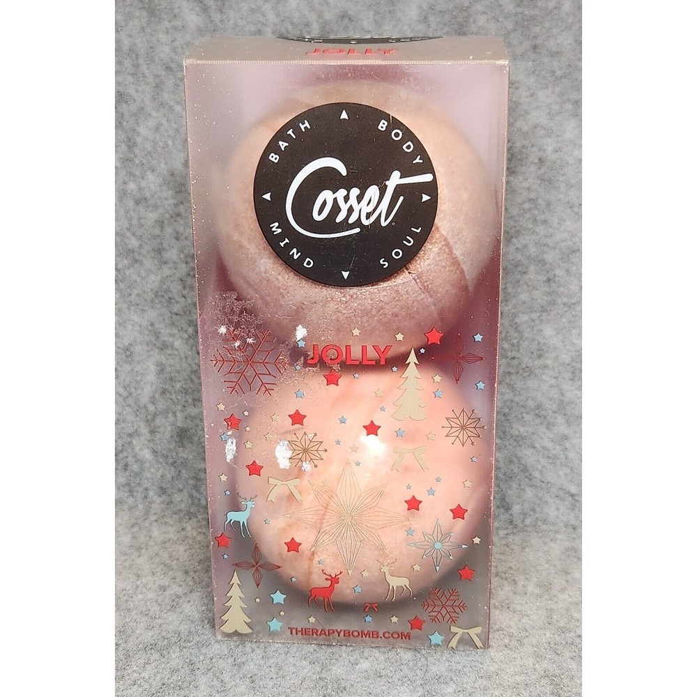 Cosset Therapy Bombs 2 Pk JOLLY Gift Pack Candy Cane & Noel NEW